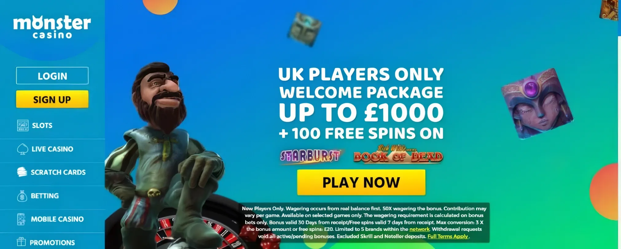 Monster Casino — Non GamStop Casinos with varied game formats